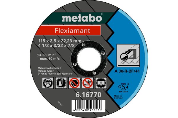 Metabo Flexiamant Super Δίσκος Κοπής Μετάλλου 115x2.5x22.23