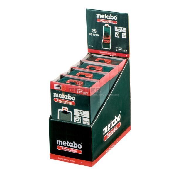 Metabo Σετ Τρυπάνια Μετάλλου HSS-R 1.5-13mm 25τμχ 627152000