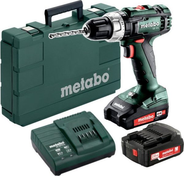 Metabo SB 18 L Κρουστικό Δραπανοκατσάβιδο Μπαταρίας 18V 2x2Ah