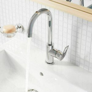 Grohe Bauloop Αναμεικτική Μπαταρία Νιπτήρα Ψηλή Ασημί 23763001