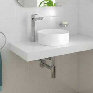 Grohe Bauloop New XL Αναμεικτική Μπαταρία Νιπτήρα Ψηλή Ασημί 23764001