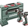 Metabo Powermaxx SSD 12 & BS 12 Σετ Δράπανο & Κατσαβίδι 12V με 2 Μπαταρίες 2Ah και Θήκη