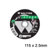 Δίσκος Κοπής Δομικών Υλικών WALTTER 115x2.5mm